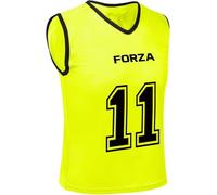 FORZA Chasubles Numérotées De Luxe | Maillots d'Équipe Légers pour Le Football et d’Autres Sports | Équipement d’Entraînement Essentiel (Numérotées 1-11, Jaune Fluo, Enfant)