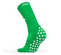 FORZA Chaussettes Antidérapantes de Sport [XS-XL] | Chaussettes Unisexes de Longueur Mi-Mollet | 10 Options de Couleurs (Pack de 1, Vert, S/M (Taille européenne 37-41))