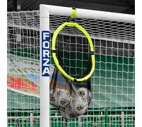 FORZA Cible de football 2 en 1 et sac à ballons, cible de but de football durable, résiste aux frappes de 120 km/h, peut contenir jusqu'à 10 ballons de football