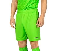 FORZA Géo Short de Football pour Hommes [XS-XXL] | Short de Sport à Séchage Rapide avec Taille Élastiquée et Cordon de Serrage Réglable | Léger et Respirant (Vert Fluo, M)