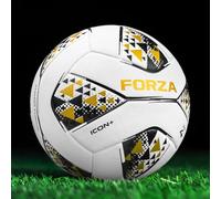 FORZA Icon+ Ballon de Foot de Match Officiel - Performance Optimale | Convient aux Clubs de Niveau Professionnel | Construction Inégalée (Pack de 1, Taille 4)