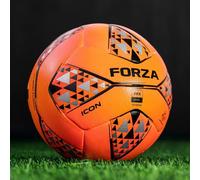 FORZA Icon Pro Ballons de Football | Ballons de Haute Qualité pour Les Matchs Compétitifs | Disponibles en Tailles 3, 4 et 5 (Taille 5 - Pack de 1, Orange)