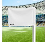 FORZA Lot de 4 drapeaux d'angle de football professionnels | Drapeau d'angle de match de régulation des spécifications de l'UEFA | Mâts en PVC à ressort - 8 options de couleur de drapeau - 30 mm ou 50