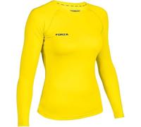 FORZA Maillot de sous-Vêtement Thermique à Manches Longues pour Femmes [XS-XL] | Maillot de Compression Sportif à Séchage Rapide | Match et Entraînement | Plusieurs Couleurs (Jaune, M)