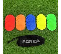 FORZA Mini Disques de Marquage de 9 cm [Pack de 20 Multicolore] | Disques Multi-Surfaces en PVC Antidérapant | Équipement de Sport Polyvalent avec Sac de Transport