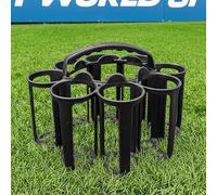 FORZA Porte-bouteilles d'eau empilable | Porte-bouteilles de sport en plastique robuste pour 8 bouteilles avec poignée ergonomique - Idéal pour les clubs, les équipes et les événements en plein air