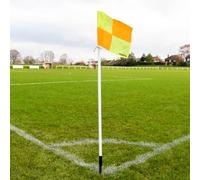 FORZA Poteaux de Corner avec Drapeaux | Drapeaux de Coin pour Terrains de Football - Base en Option pour Gazon Synthétique (Lot de 4 ou 6) (Poteaux de Corner, Lot de 4)