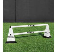 FORZA Pro Haies avec Plots Tri [8 Couleurs] | 8 Plots, 8 Bases et 4 Poteaux d’Obstacle | Améliorez des Compétences Essentielles (Noir)