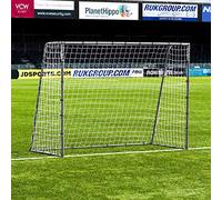 FORZA Steel42 Buts de Football [6 Tailles] | Cadre Robuste en Acier Résistant aux Intempéries | Cage, Filet et Piquets | Kit de Rebond en Option (But Seul, 244 cm x 183 cm)