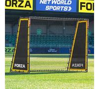 FORZA Steel42 Buts de Football [6 Tailles] | Cadre Robuste en Acier Résistant aux Intempéries | Cage, Filet et Piquets | Kit de Rebond en Option (But + Kit de Rebond, 244 cm x 183 cm)