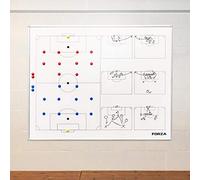 FORZA Tableaux Tactiques de Football | Tableau Blanc pour Entraînements (Feutres Effaçables à Sec Inclus) (Tableau Blanc Mural)