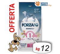 FORZA10 Dog Monodiet Maiale Adulte Medium Croquettes Sec 1,5 kg / 12 kg