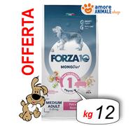 FORZA10 Dog Monodiet Maiale Adulte Medium Croquettes Sec 1,5 kg / 12 kg