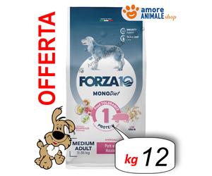 FORZA10 Dog Monodiet Maiale Adulte Medium Croquettes Sec 1,5 kg / 12 kg