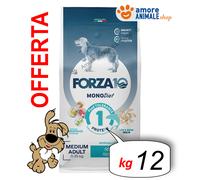 Forza 10 Croquettes chien Monodiet Poisson Moyen Adulte 12 kg