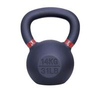 ForzaFit Haltère kettlebell en fonte avec marquage de couleur - Noir - Haltère en fonte - Poids différents (f) 14 kg