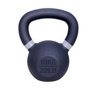 ForzaFit Kettlebell en fonte avec marquage de couleur - Noir - Poids en fonte - Différents poids (d) 10 kg