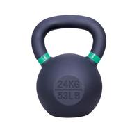 ForzaFit Kettlebell en fonte avec marquage de couleur - Noir - Poids en fonte - Différents poids (j) 24 kg
