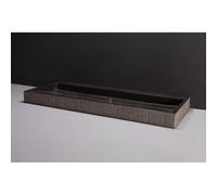 Forzalaqua Palermo lavabo 100.5x51.5x9cm Rectangulaire 1 trou de robinet Pierre naturelle Granit fraisé 100135