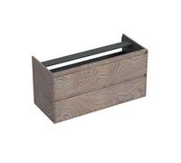 Forzalaqua reno 2.0 meuble de salle de bain 120x51x60cm 2 tiroirs haut ouvert chêne gris argenté 8071675