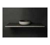 Forzalaqua Verona vasque 40x40x12cm Rond Pierre naturelle Bleu gris 100239