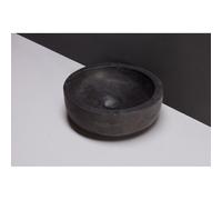 Forzalaqua Verona Xs vasque 30x30x10cm Rond Pierre naturelle Granit adouci 100237