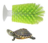 FORZENA Brosse à tortue avec ventouse pour les rayures du réservoir - Nettoyage du dos et de la coquille, gommage pour curseur à oreilles rouges, exfolie et enlève les scutes (vert)