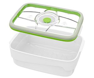 FOSA Boîte sous-vides 4-en-1, Série Munich, rectangulaire de 4.0 L, adaptée au micro-onde et à la marinade