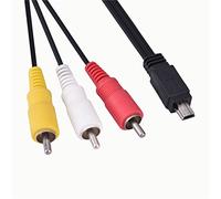 Fosa Câble Vidéo Audio Mini USB vers 3RCA, Répartiteur AV Composite pour Appareil Photo IXUS 990 980 970 870 200