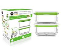 FOSA Set de 2 boîtes sous-vides 2-en-1, Série Barcelona, rectangulaires de 1,45 L