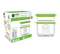 PACK BARCELONA STARTER KIT FOSA avec la pompe sous vide intelligente sans fil "TURTLE" incluse, 2 récipients sous vide FOSA de 1000 ml et 2300 ml