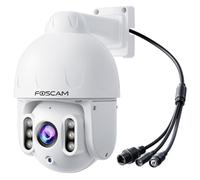 FOSCAM Caméra de sécurité extérieure PoE 4K/8MP, caméra de surveillance de sécurité domestique avec suivi automatique, zoom optique 4X, détection humain/véhicule IA, vision nocturne en couleur, audio