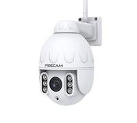 FOSCAM Caméra de Surveillance SD4 4MP Double Bande WiFi PTZ Dôme avec Zoom Optique 4X et Vision Nocturne jusqu'à 50 mètres - Détecte Les Personnes, Les mouvements et Les bruits