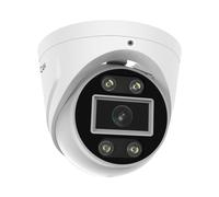 Foscam Caméra dôme IP extérieure PoE 5 MP avec Spots Lumineux et sirène T5EP Blanc