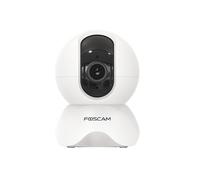 Foscam Caméra IP X5 blanche WiFi/LAN 5MP, sécurité, détection humaine, audio, vision nocturne.