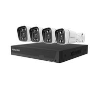 Foscam FN9108E B4 2T (weiß, 8 Kanal Netzwerk-Videorekorder FN9108E, 4X V5EP Überwachungskamera)