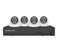 Foscam FNA108E-T4-2T Kit Complet de vidéosurveillance 8 canaux 4K 8 MP PoE avec 4 caméras de Surveillance