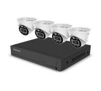Foscam FNA108E-T4-2T FNA108E-T4-2T LAN Kit de caméras de surveillance IP 8 canaux avec 4 caméras 3840 x 2160 pixels (FNA108E-T4-2T)