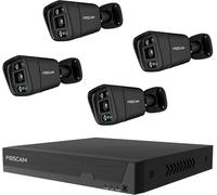 Foscam Netzwerkkamera FN9108E-B4-2T black Ethernet IP-Set pour caméra de surveillance8 canauxavec 4 caméras3840 x 2160 pixels