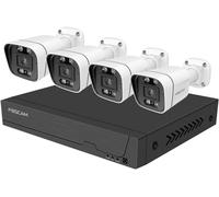 Foscam Schloss / Zutrittskontrolle FN9108E-B4-2T Ethernet IP-Set pour caméra de surveillance8 canauxavec 4 caméras3072 x 1728 pixels