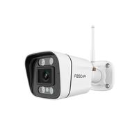 Foscam V5P Caméra de Surveillance Wi-FI Double Bande 5 MP avec projecteur intégré et sirène d'alarme (Blanc)