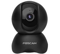 Foscam X5 Caméra de Surveillance 5 MP Super HD Wi-FI orientable et inclinable avec Communication Audio bidirectionnelle, Vision Nocturne, détection de Mouvement et Son, détection de Personnes (Noir)