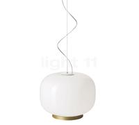 Foscarini Chouchin Reverse Suspension LED 1 - blanc/doré, tamisable Ce luminaire comporte des modules à LED prémontés de classes énergétiques A A++, A+, A