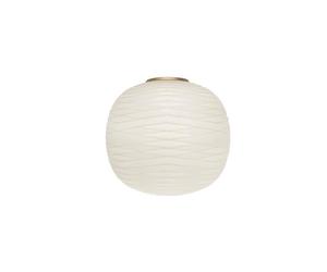 Foscarini Gem Semi Applique Murale Or/Blanc