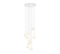 Foscarini Gregg Piccola 9 Round Sospensione Pendelleuchte, blanc