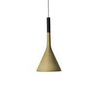 FOSCARINI lampe à suspension APLOMB à LED (Jaune - ciment et Aluminium)