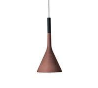 FOSCARINI lampe à suspension APLOMB à LED (Rouge - ciment et Aluminium)