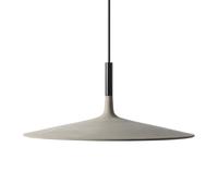 FOSCARINI lampe à suspension APLOMB LARGE à LED dimmable (Gris - ciment et Aluminium)