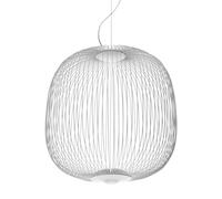 FOSCARINI lampe à suspension SPOKES 2 LED MIDI MyLight (Blanc - Acier et aluminium vernis)