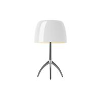 Foscarini Lampe de table Lumiere Piccola Dimbar Abat-jour blanc-pied en aluminium